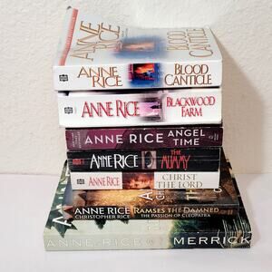 Anne Rice Book Lot Blackwood Farm Ramses the Damned Angel Time Christ the Lord